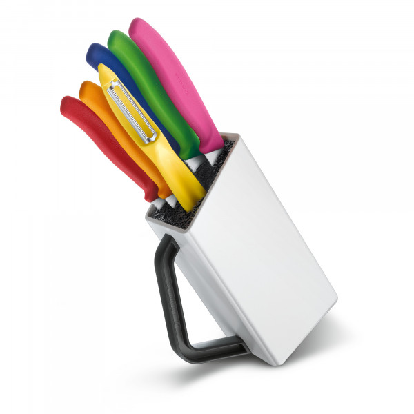 Utility Block mit farbkodierten Messern